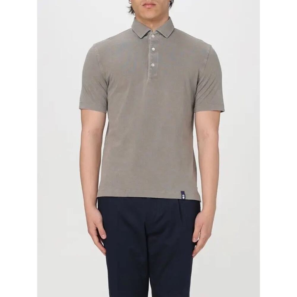 Drumohr Men’s Polo Short Sleeve Shirt Gray Size XXL